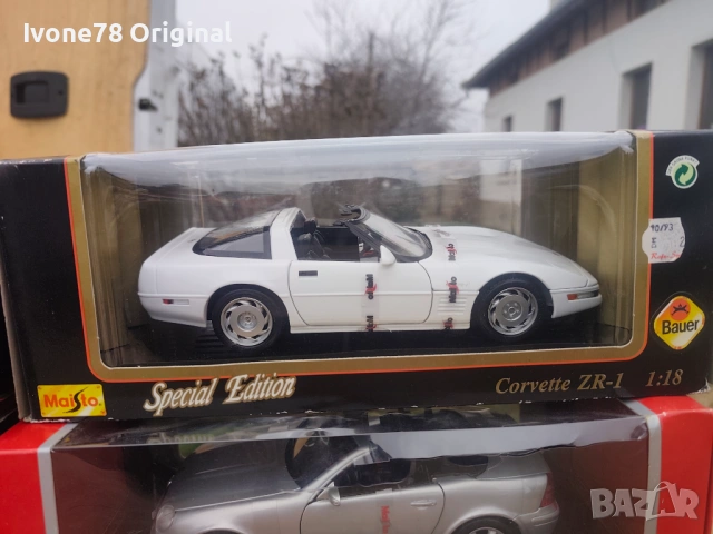 МЕТАЛНИ КОЛИ 1:18 Нови в кутия Maisto, снимка 3 - Колекции - 53711385