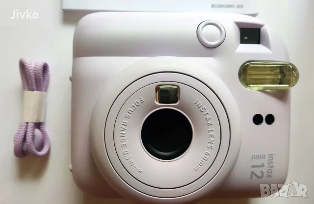 Fujifilm Instax Mini 12 - Lilac Purple, снимка 3 - Фотоапарати - 56268478