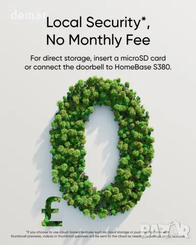 Безжична видеокамера за входна врата eufy C31, 2K FHD, двойни опции за захранване, снимка 7 - HD камери - 50297299