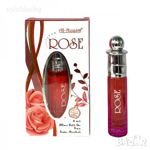 Арабско олио парфюмно масло Al-Nuaim  ROSE 6ml с аромат на роза 0% алкохол, снимка 1 - Други - 39991888