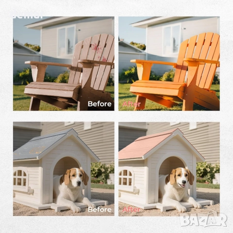 Tilswall, ултралек електрически пистолет за боядисване с 600 мл подвижна чаша, 2 дюзи и 3 модела, снимка 6 - Други инструменти - 51996204