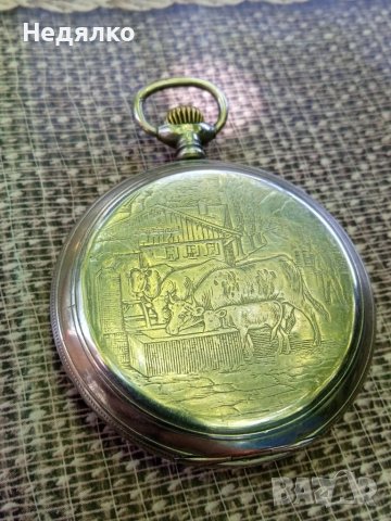 Джобен швейцарски часовник Buren,оригинал, снимка 8 - Антикварни и старинни предмети - 41406331
