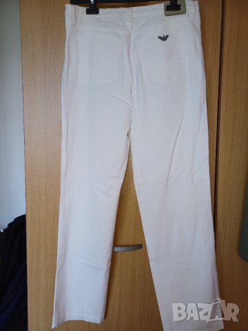 ,бял панталон Armani Jean's 31, снимка 5 - Панталони - 41082275