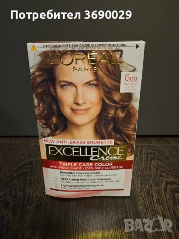 L'oreal Excellence Creme, Боя за коса 6.00 Natural Light Brown