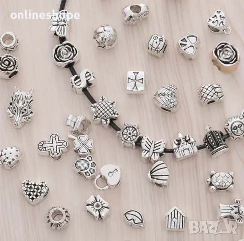 25 броя талисмани, подходящи за гривни – ЦЕНАТА Е ЗА ВСИЧКИ!, снимка 2 - Други - 49318033