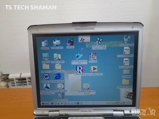 ⭐Продавам рядък ретро лаптоп COMPAQ Presario 700 с Windows ME⭐, снимка 2 - Лаптопи за дома - 48267113
