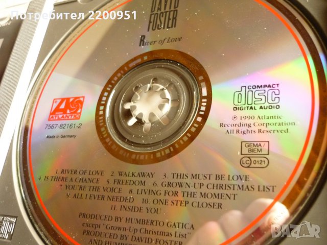 DAVID FOSTER, снимка 4 - CD дискове - 35913723