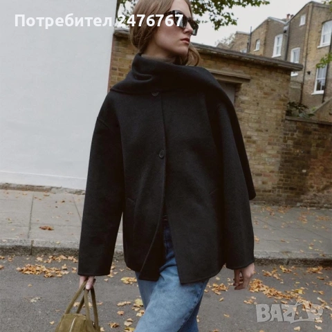 Нови палта на Zara с етикет, размер XS-S, снимка 7 - Палта, манта - 53636429