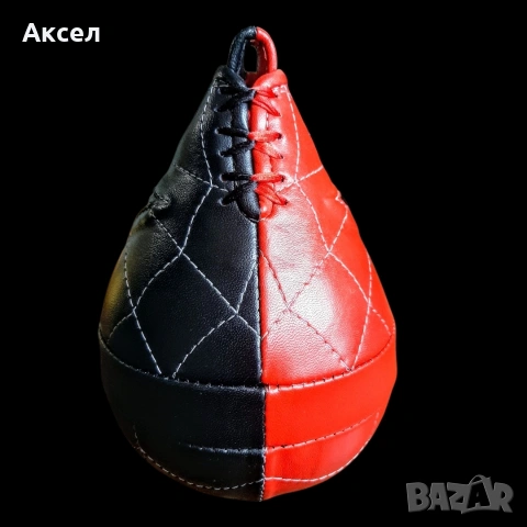 Бърза боксова круша,изработена от естествена кожа разм.М 6x8инч., снимка 4 - Бокс - 53462031