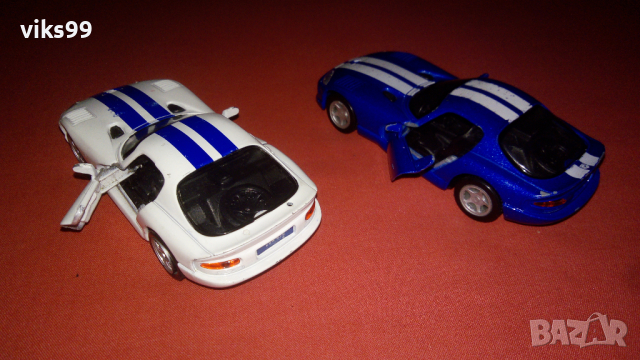 Dodge Viper GTS и GT2 Maisto Мащаб 1/39, снимка 3 - Колекции - 36481137