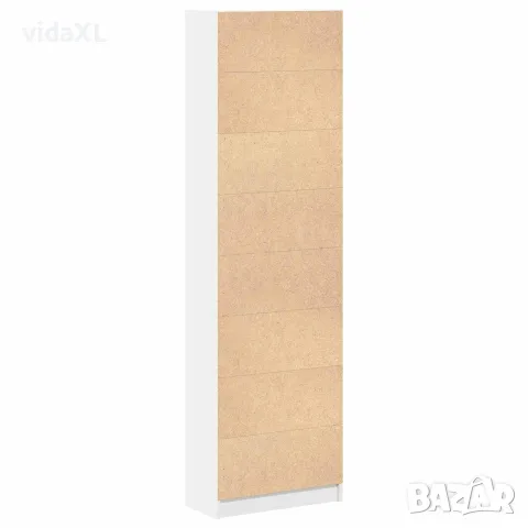 vidaXL Гардероб Бяло 55 x 25 x 189 см Инженерна дървесина, снимка 8 - Гардероби - 56147054