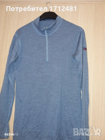 Devold Breeze merino размер S, снимка 2 - Блузи с дълъг ръкав и пуловери - 52967536