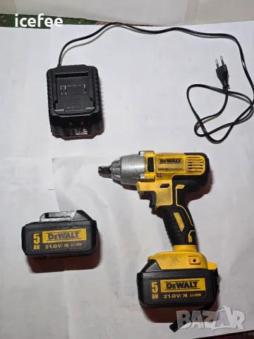 Акумулаторен гайковерт Dewalt, снимка 4 - Винтоверти - 56350281