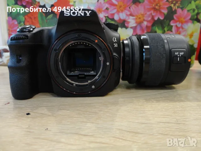 Продавам фотоапарат SONY ALPHA 58 с обектив, снимка 9 - Фотоапарати - 56023888
