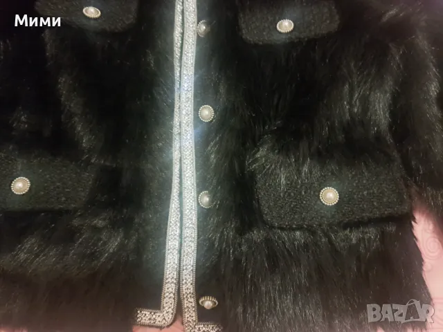 Палто от висококачествен еко пух, снимка 3 - Палта, манта - 48005596