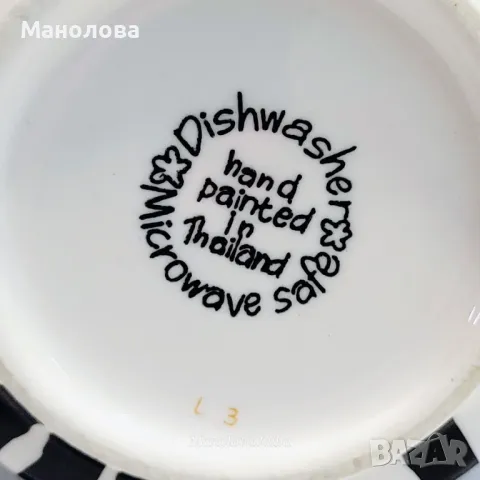 Порцеланова ръчно рисувана чаша Zebra., снимка 6 - Чаши - 48341493