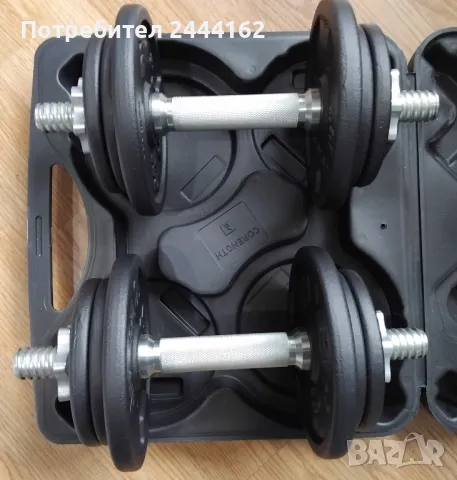 Дъмбели 2 по 10кг , снимка 2 - Фитнес уреди - 49732332