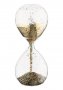 Стъклен Пясъчен часовник, 6x17 см, снимка 1 - Декорация за дома - 35833190