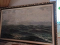 Огромна картина,масло 1943 г.размер178/110-Петър Бояджиев(1907-1963), снимка 3
