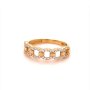 Златен дамски пръстен 2,14гр. размер:54 14кр. проба:585 модел:17636-4, снимка 3