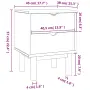 vidaXL Нощно шкафче OTTA, 45x39x57 см, борово дърво масив, снимка 6