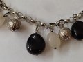 Сребърна гривна с камъни 925, снимка 5