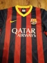 Nike Barcelona Mens SS Home Shirt - страхотна футболна тениска КАТО НОВА S, снимка 1