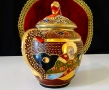 Кана японски порцелан Satsuma,Дракон,злато,500 мл. , снимка 5