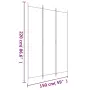 vidaXL Параван за стая, 3 панела, бял, 150x220 см, плат, снимка 8