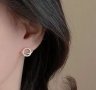 New trend сребърни обеци планети с кристали,колекция"Wedding jewelry"/нови, снимка 2