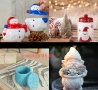 Коледни силиконови молдове на комплекти пакети - разпродажба, снимка 13