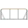 vidaXL Поставка за дърва, дървесен вид, 234x45x100 см, стомана, снимка 4
