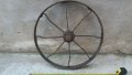 ковано масивно колело от каруца, двуколка, рало , снимка 2