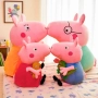 Комплект 4 броя Плюшени играчки Пепа Пиг – цялото семейство (20см и 30см), снимка 1