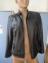 Стилно черно кожено дамско яке, естествена кожа, дамско палто, сако, дамска връхна дреха, манто, снимка 15