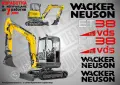 WACKER NEUSON строителна техника и механизация стикери, снимка 13