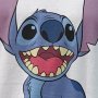 Нова бяла мъжка тениска с дигитален печат Стич (Stitch), снимка 2