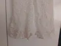 Бяла блузка топ с дантела и ципче, снимка 5