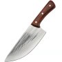 Широк кухненски нож / сатър 195х310 мм ръчно кован, снимка 1 - Ножове - 42225397