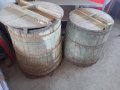 Дървени каци за различна употреба. Последно използвани преди 4,5 години, снимка 1 - Бидони, бурета и бъчви - 39981655