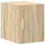 vidaXL Тесен шкаф, сонома дъб, 30x42,5x225 см, инженерно дърво, снимка 5