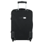 Черен куфар с колелца 34л_1173432, снимка 3