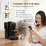 Автоматична хранилка за котки и кучета 6.5L WiFi с камера 1080P, приложение и батерия, куче, котка, снимка 6