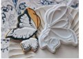 Половин пеперуда пластмасов резец форма тесто фондан бисквитки сладки, снимка 1 - Форми - 41947415