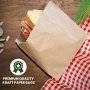 Нови кафяви хартиени торбички за храна/Съхранение Сандивичи, плодове, снимка 3