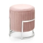Розова табуретка с място за съхранение, снимка 1
