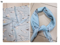 Красив дамски шал в различни принтове 70/70см, 100% памук, снимка 11
