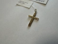 Златна висулка(кръст) 1.68гр., снимка 3