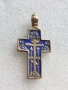 Сребърен кръст с гранати и руски кръст с емайл и позлата, снимка 8