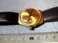 RUHLA ANTIMAGNETIC MADE in GDR Стар ПОЗЛАТЕН НЕМСКИ ЧАСОВНИК РУХЛА РАБОТИ КАИШКА Естеств. КОЖА 48690, снимка 3